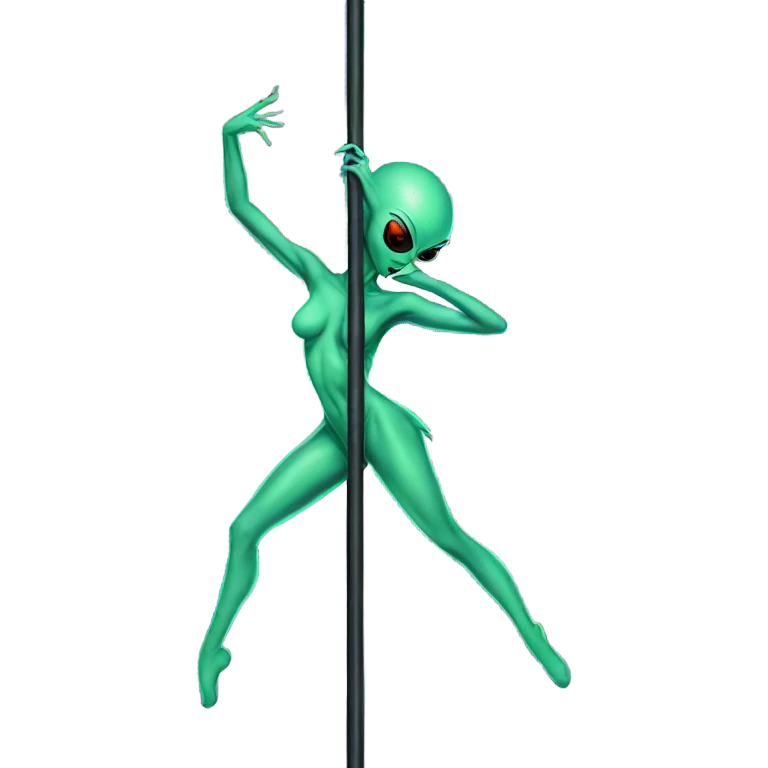 alien woman  Pole dancer emoji