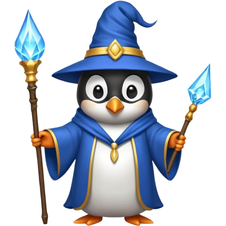 penguin wizard emoji