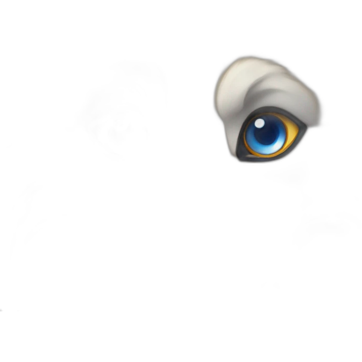 Loup doré et bleu yeux rouges  emoji