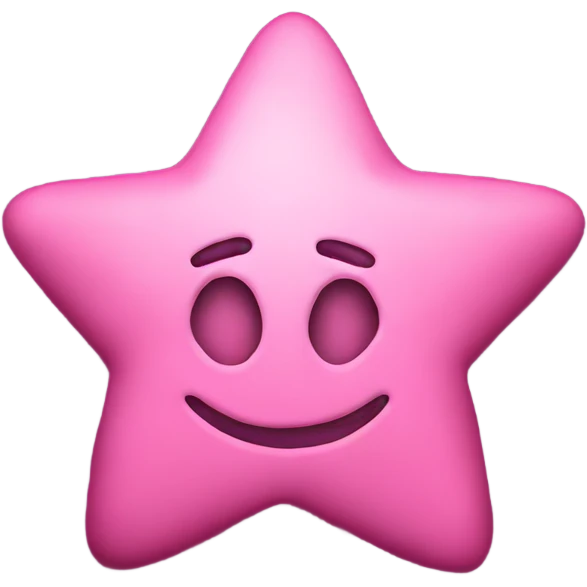 5 etoiles couleur rose emoji