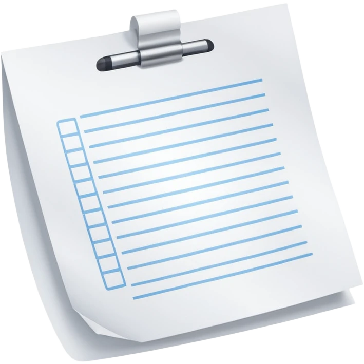 paper with test emoji