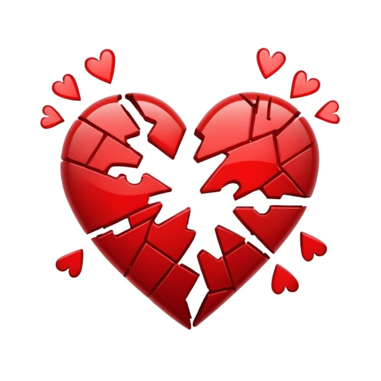 Broken heart emoji