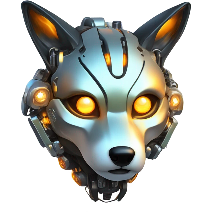 Robot Fox terminator  emoji