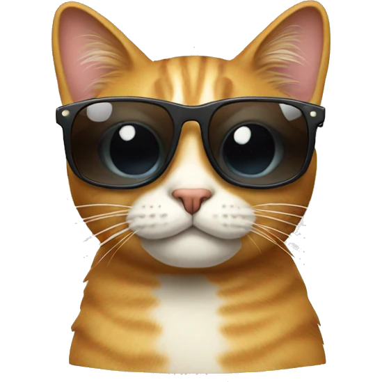 Cat with sunglasses emoji