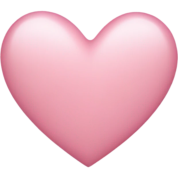light pink heart emoji