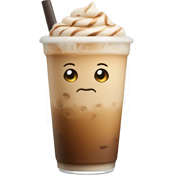 Iced latte emoji