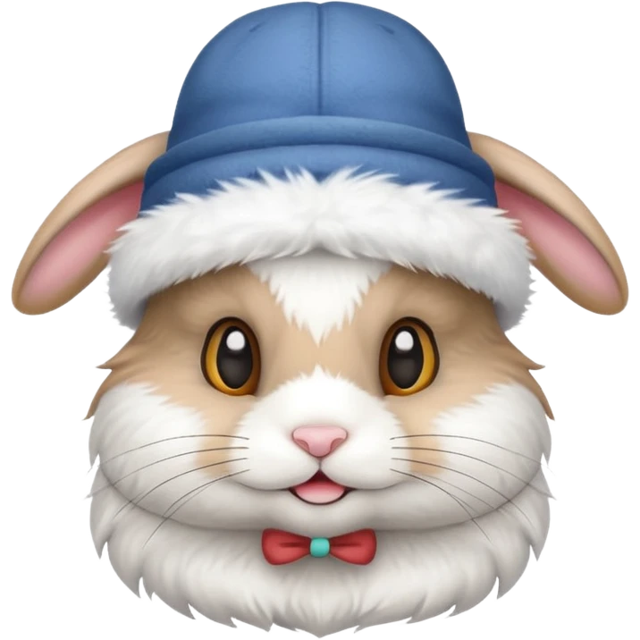 A bunny with a hat that says 67 emoji