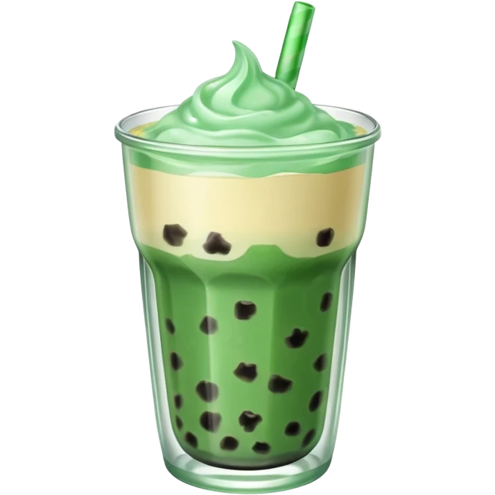 Mint  boba emoji