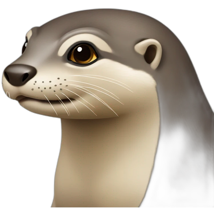 loutre tête mignonne  emoji