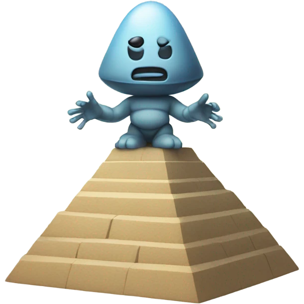 alien man on pyramid emoji