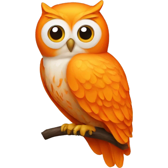 orange owl emoji