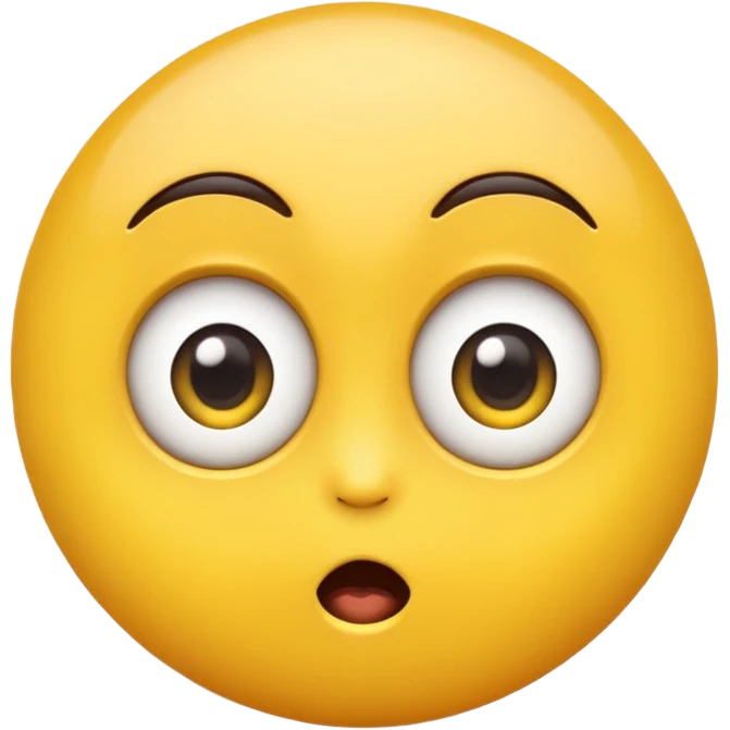 Sassy emoji with big eyes emoji