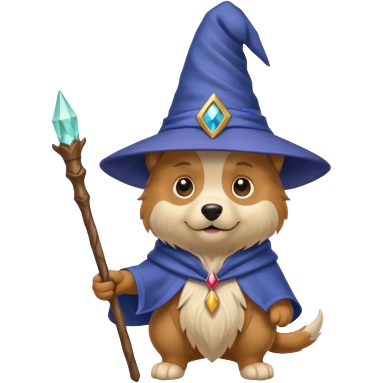 Dog wizard emoji