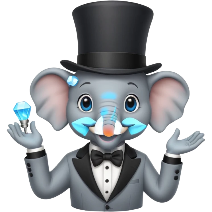 magician elephant emoji