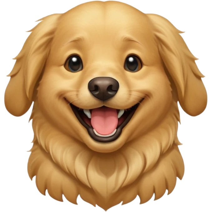A laughing dog emoji