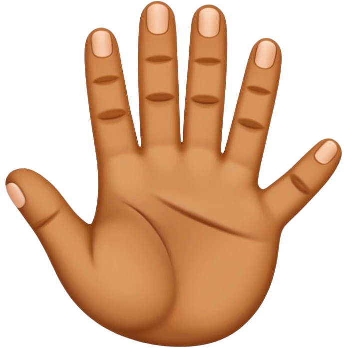 Four fingers  emoji