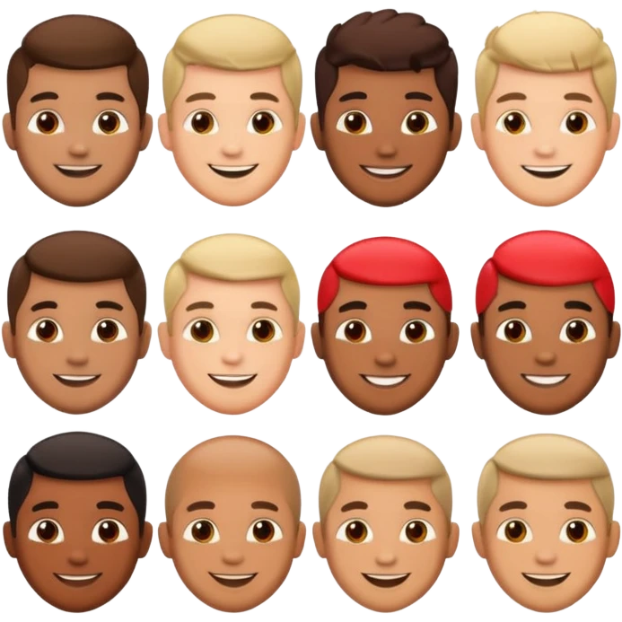 Men with heart emoji