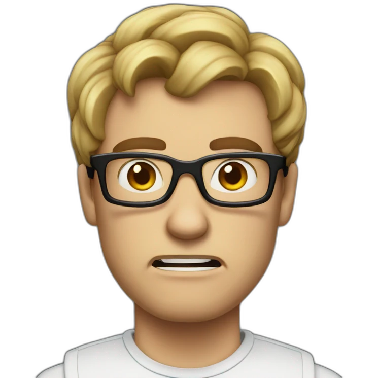 Angry nerd emoji