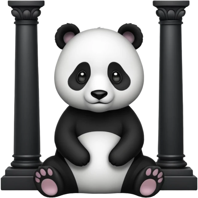 panda féminin dans le palais impérial emoji