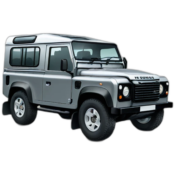 Grey Land rover defender emoji