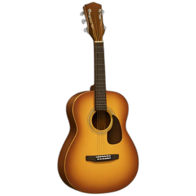 Acoustic guitar emoji