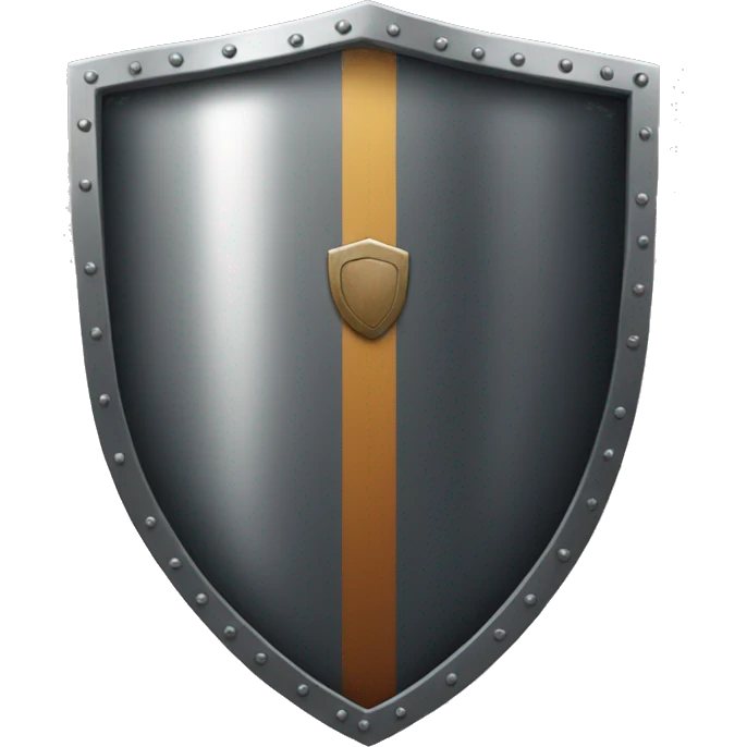 Shield made with an iPhone emoji