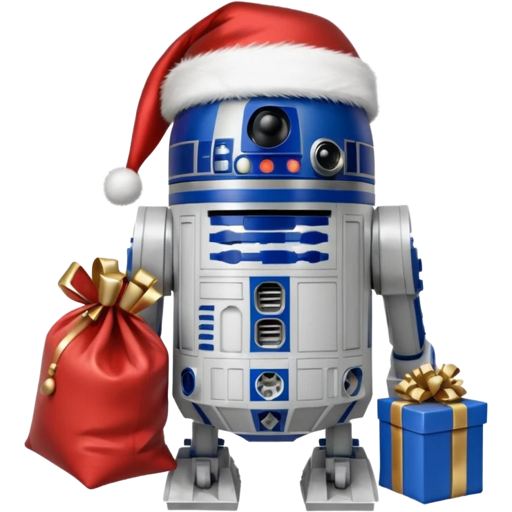r2d2 santa emoji