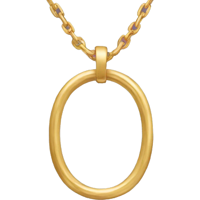 Gold necklace emoji