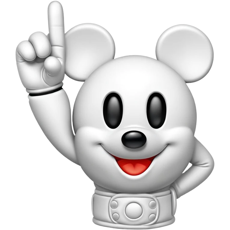 mickey mouse glove middle finger  emoji