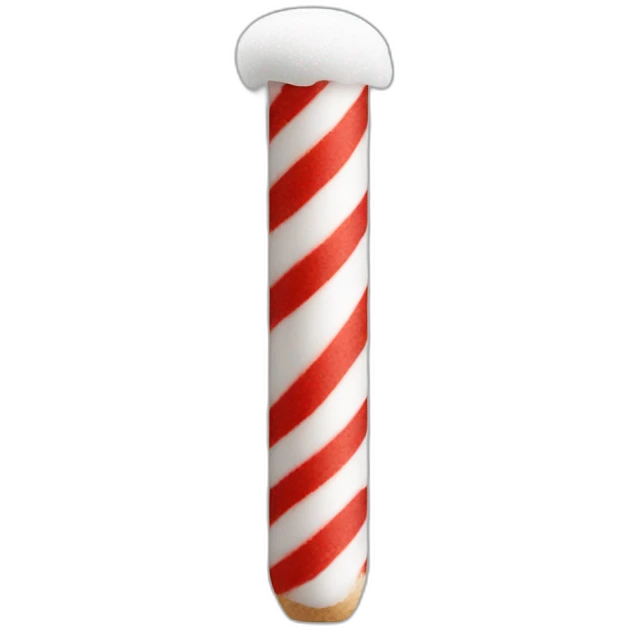 sugar stick red and white emoji