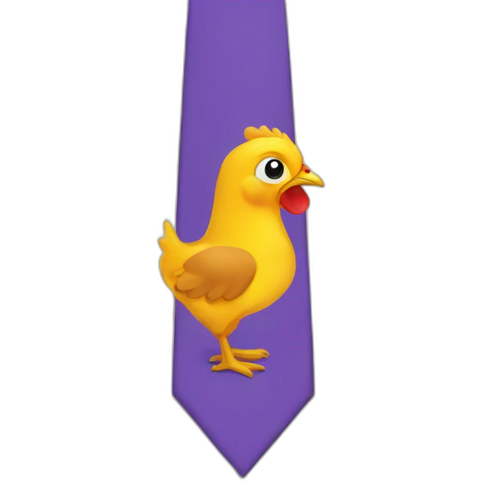 Hen tie emoji