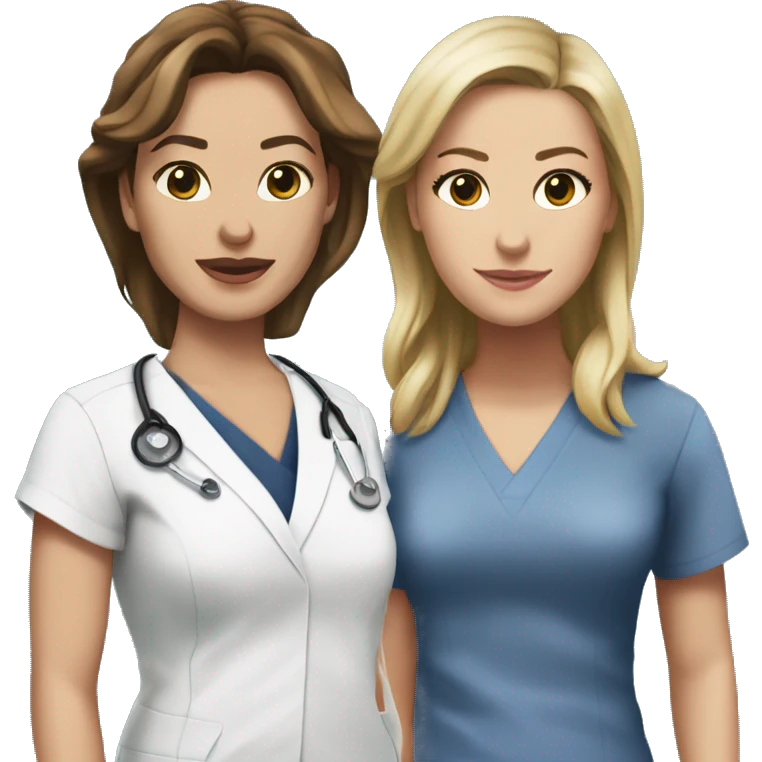 Christina and Meredith from Grey’s Anatomy emoji