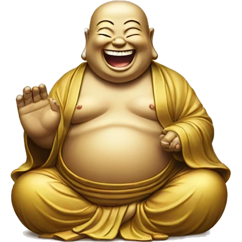laughing buddha emoji