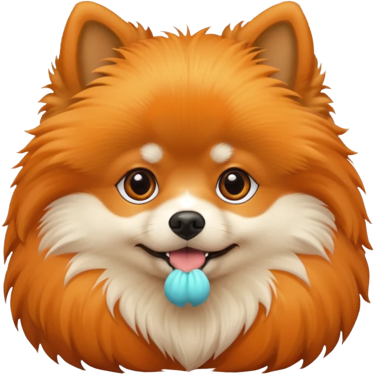Pomeranian dog iOS Style emoji