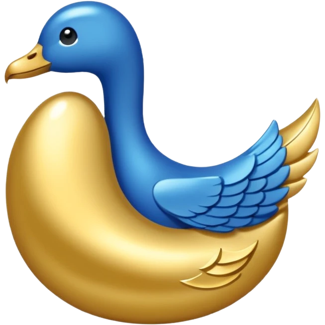 the word "yes" in blue and gold emoji