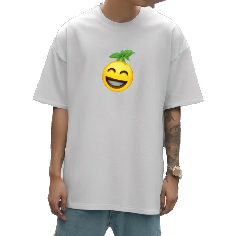 Skater fashion aesthetic baggy clothes graphic t shirt 420 emoji