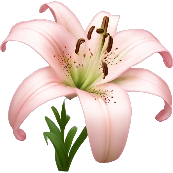 light pink lilium emoji