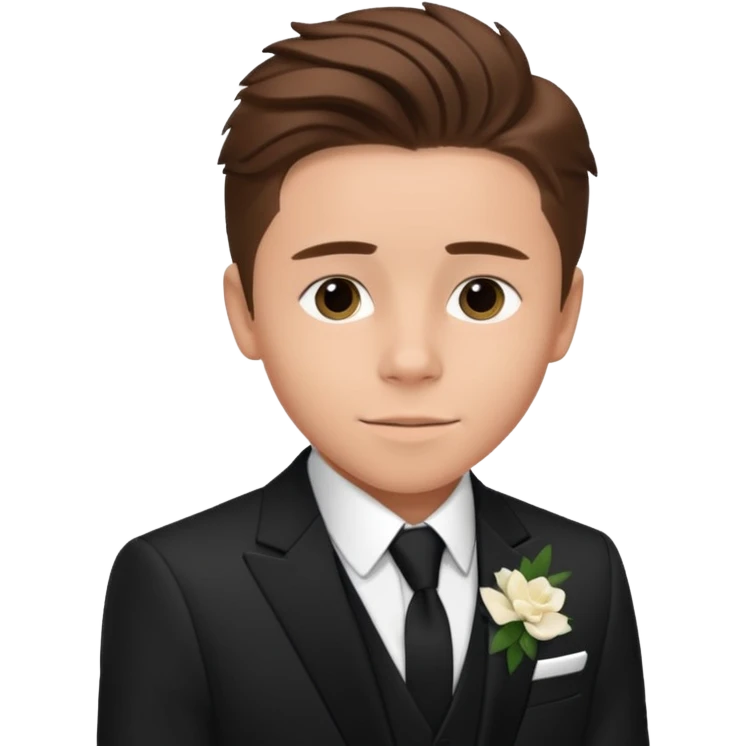 brooklyn beckham at wedding emoji