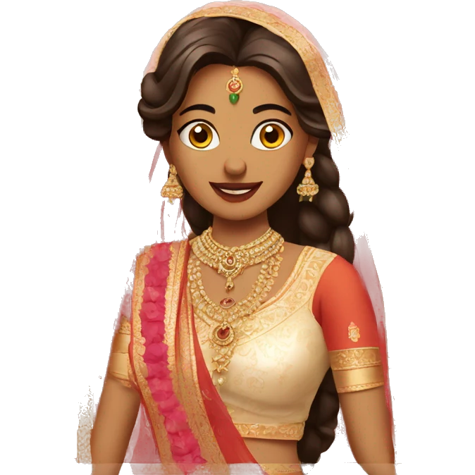 Indian bride honeymoon emoji