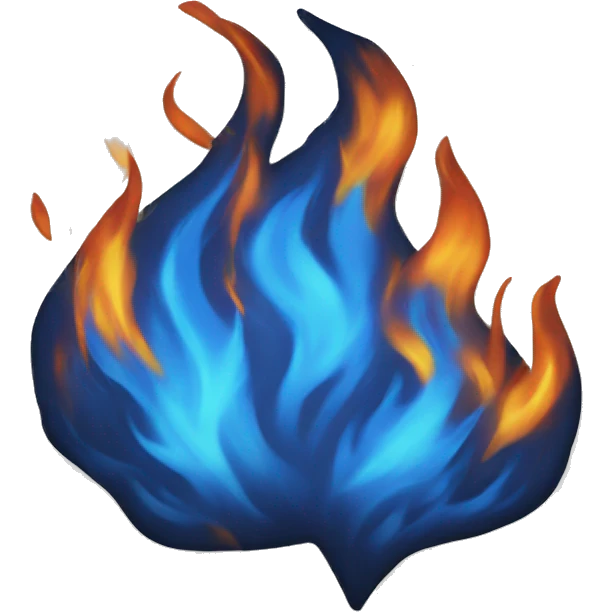Blue fire emoji