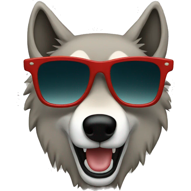 Wolf Sunglasses emoji