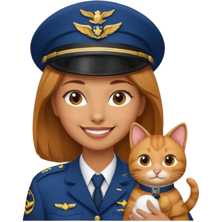woman flying with airplane holding a cat emoji emoji