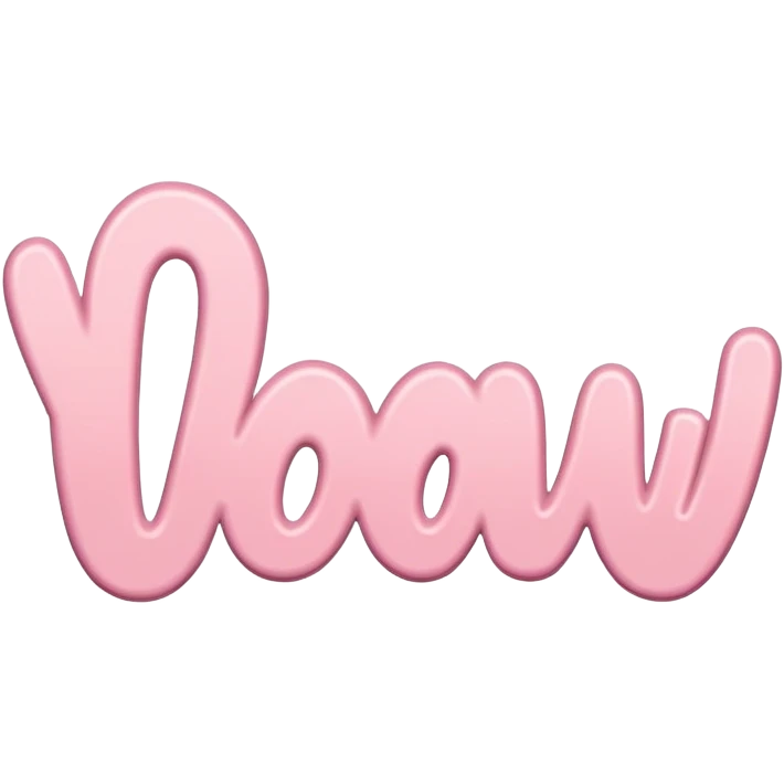 Pastel pink sing say "wow" emoji