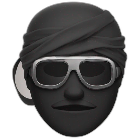 Ninja lunettes de soleil emoji