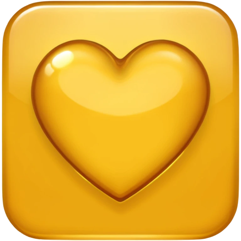 Golden yellow heart emoji