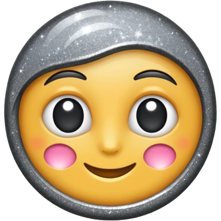 sweet glitter gray emoji