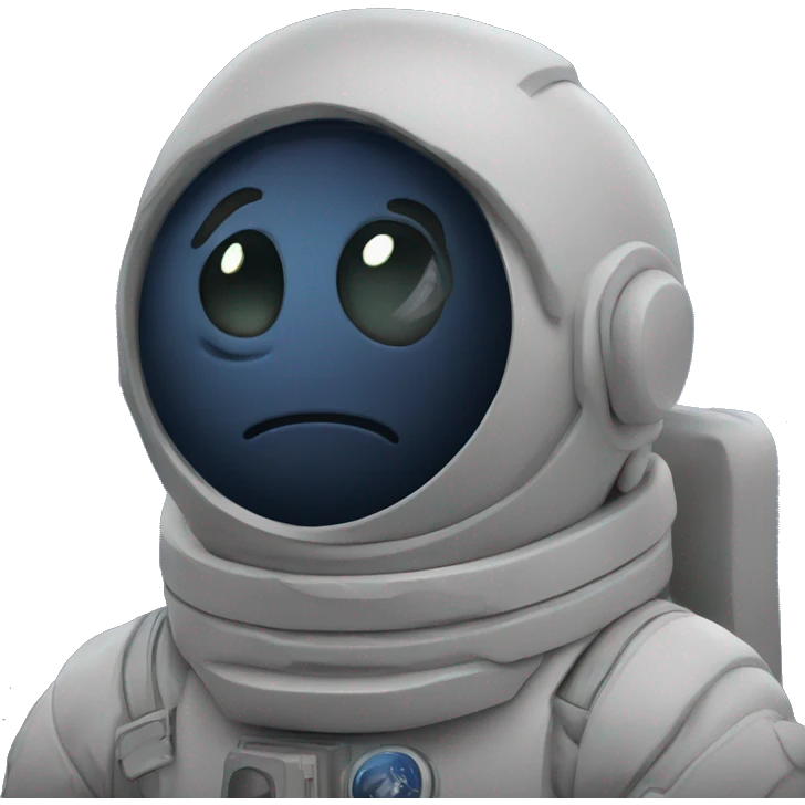 Stargazer looking at the galaxy emoji