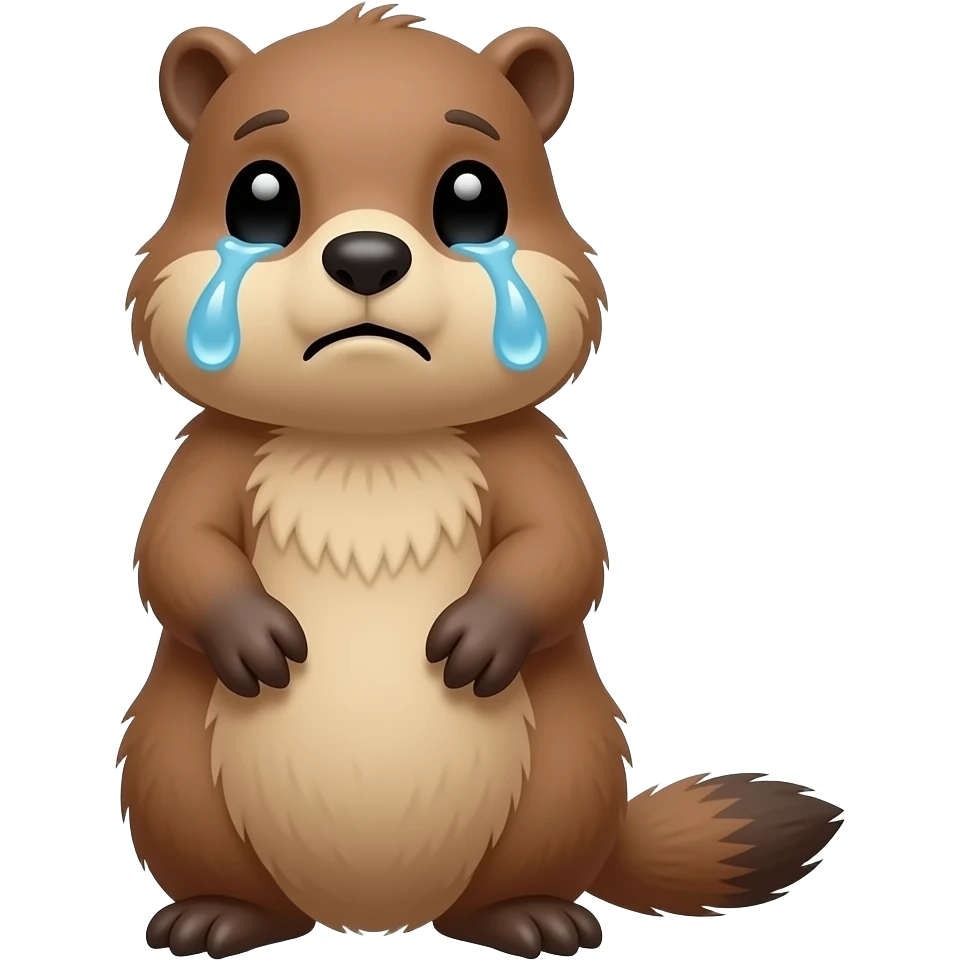 Marmotte that is crying emoji