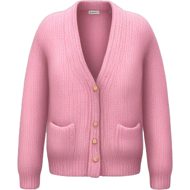 Pink cashmere cardigan  emoji