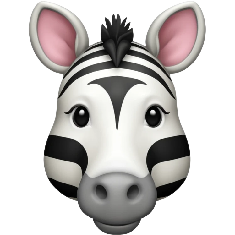 zebra wearing striped shirt emoji